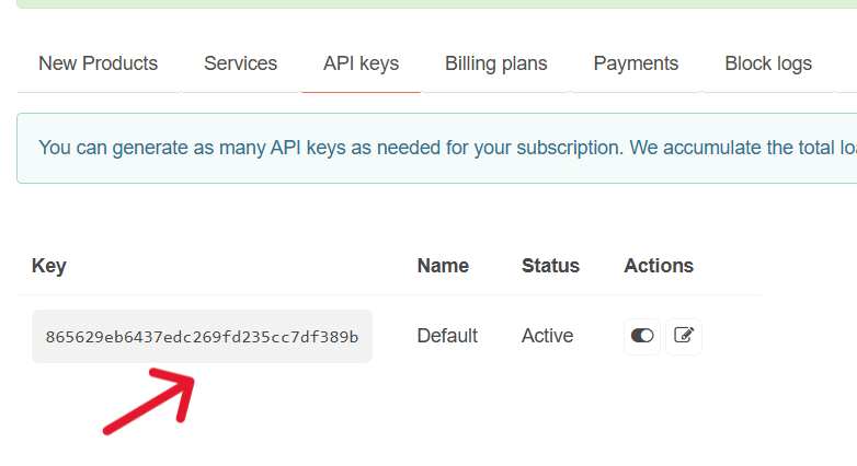 API Key of Weather App in Python 